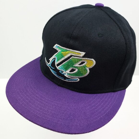 Tampa Bay Rays Snapback Hat New Era 59Fifty MLB Baseball Wool Twill Embroidered - Picture 1 of 12
